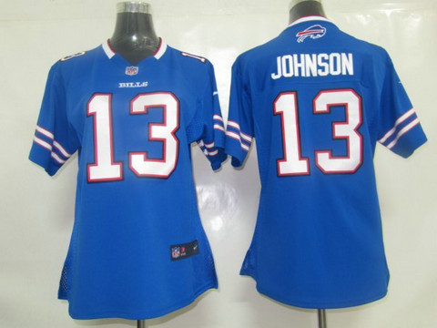 Nike Women's NFL Buffalo Bills 13 Johnson Game jerseys in Blue